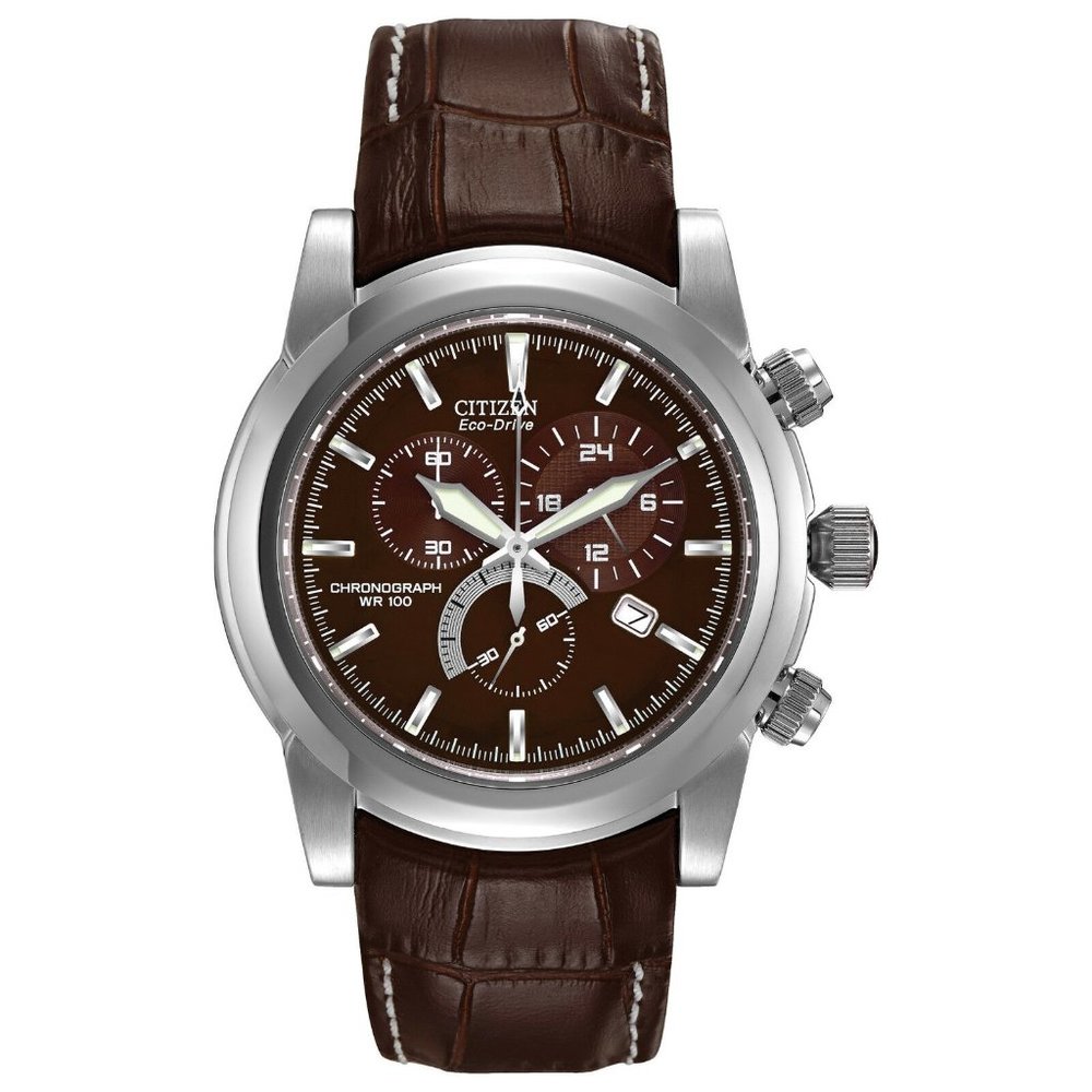 Citizen Men's Brown Leather 42mm Watch w/ box